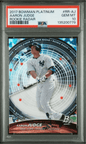Graded 2017 Topps Bowman Platinum Aaron Judge #RRAJ Rookie Radar Rookie RC Baseball Card PSA 10 Gem Mint