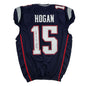 Autographed/Signed Chris Hogan 2x SB Champ New England Blue Pro Cut Football Jersey JSA COA