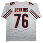 Autographed/Signed Teven Jenkins Chicago White Football Jersey Beckett BAS COA