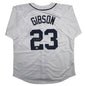 Autographed/Signed Kirk Gibson Detroit White Baseball Jersey JSA COA
