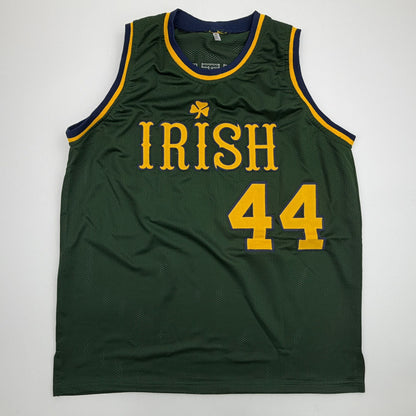 Autographed/Signed Adrian Dantley Notre Dame White College Basketball Jersey Beckett BAS COA