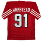 Autographed/Signed Arik Armstead San Francisco Red Alternate Football Jersey Pristine PA COA