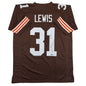 Autographed/Signed Jamal Lewis Cleveland Brown Football Jersey Beckett BAS COA