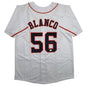 Autographed/Signed Ronel Blanco Houston White Baseball Jersey Beckett BAS COA