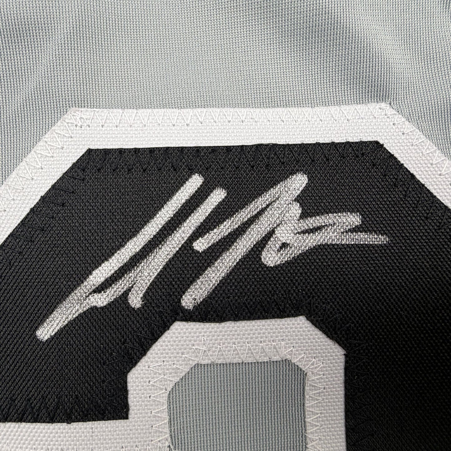 Autographed/Signed Colson Montgomery Chicago Grey Baseball Jersey Beckett BAS COA