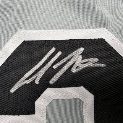 Autographed/Signed Colson Montgomery Chicago Grey Baseball Jersey Beckett BAS COA