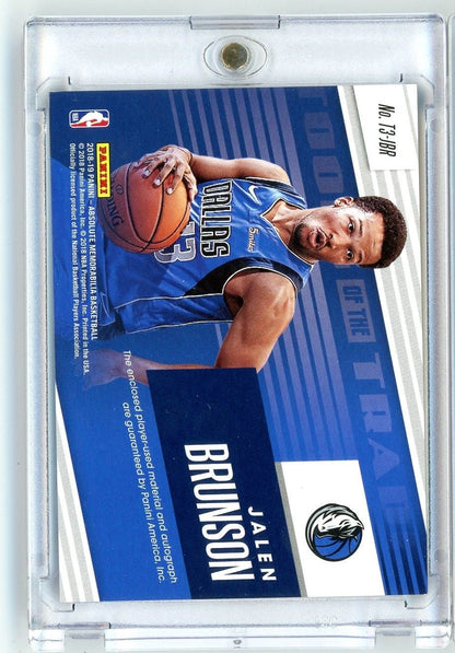 2018 Panini Absolute Jalen Brunson #T3JBR /25 Tools of the Trade Rookie Patch Auto Rookie RC Basketball Card