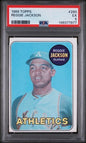 Graded 1969 Topps Reggie Jackson #260 Rookie RC Baseball Card PSA 5 Excellent