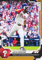 2026 Topps Now Justin Crawford #39 Orange Foil /25 Youngest Club Player with Walk Off Hit Since '97 Philadelphia Phillies Rookie RC Baseball Card