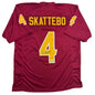 Autographed/Signed Cam Skattebo Arizona State Maroon College Football Jersey JSA COA