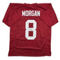 Autographed/Signed Cederian Morgan Alabama Red College Football Jersey JSA COA