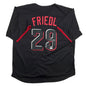 Autographed/Signed TJ Friedl Cincinnati Black City Connect Baseball Jersey Beckett BAS COA