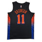 Autographed/Signed Jalen Brunson New York NY Knicks Black Authentic Basketball Jersey PSA/DNA COA