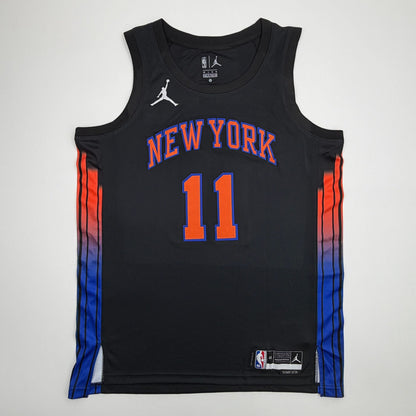 Autographed/Signed Jalen Brunson New York NY Knicks Black Authentic Basketball Jersey PSA/DNA COA