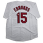 Autographed/Signed Jim Edmonds St. Louis White Baseball Jersey JSA COA