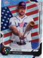 2026 Topps Now WBC Cal Raleigh #USA02 Logo Refractor Team USA Baseball Card