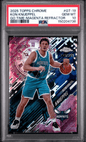Graded 2025 Topps Chrome Kon Knueppel #GT19 Go Time Magenta Refractor /399 Rookie RC Basketball Card PSA 10 Gem Mint