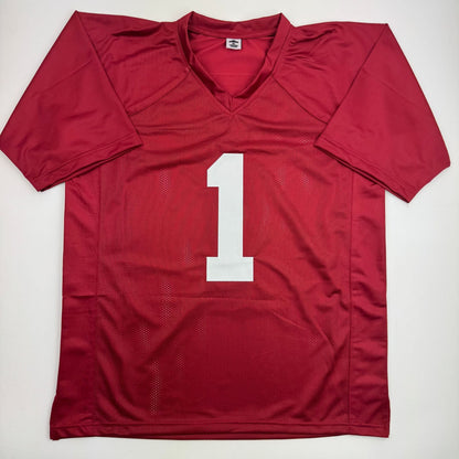 Autographed/Signed Ryan Coleman-Williams Alabama Red College Football Jersey JSA COA