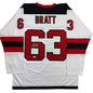 Autographed/Signed Jesper Bratt New Jersey NJ White Hockey Jersey Beckett BAS COA
