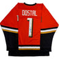 Autographed/Signed Lukas Dostal Anaheim Orange Hockey Jersey Beckett BAS COA