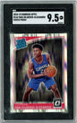 Graded 2018 Panini Donruss Optic Shai Gilgeous Alexander #162 Shock Prizm Rookie RC Basketball Card SGC 9.5 MT+