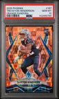 Graded 2025 Panini Phoenix TreVeyon Henderson #187 /189 Orange Pandora Rookie RC Football Card PSA 10 Gem Mint