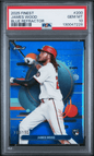 Graded 2025 Topps Finest James Wood #200 Blue Refractor /150 Rookie RC Baseball Card PSA 10 Gem Mint