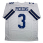 Autographed/Signed George Pickens Dallas White Football Jersey JSA COA