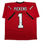 Autographed/Signed George Pickens Georgia Red College Football Jersey JSA COA