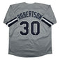 Autographed/Signed David Robertson New York Grey Baseball Jersey JSA COA