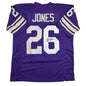 Autographed/Signed Clinton Jones Minnesota Purple Football Jersey JSA COA