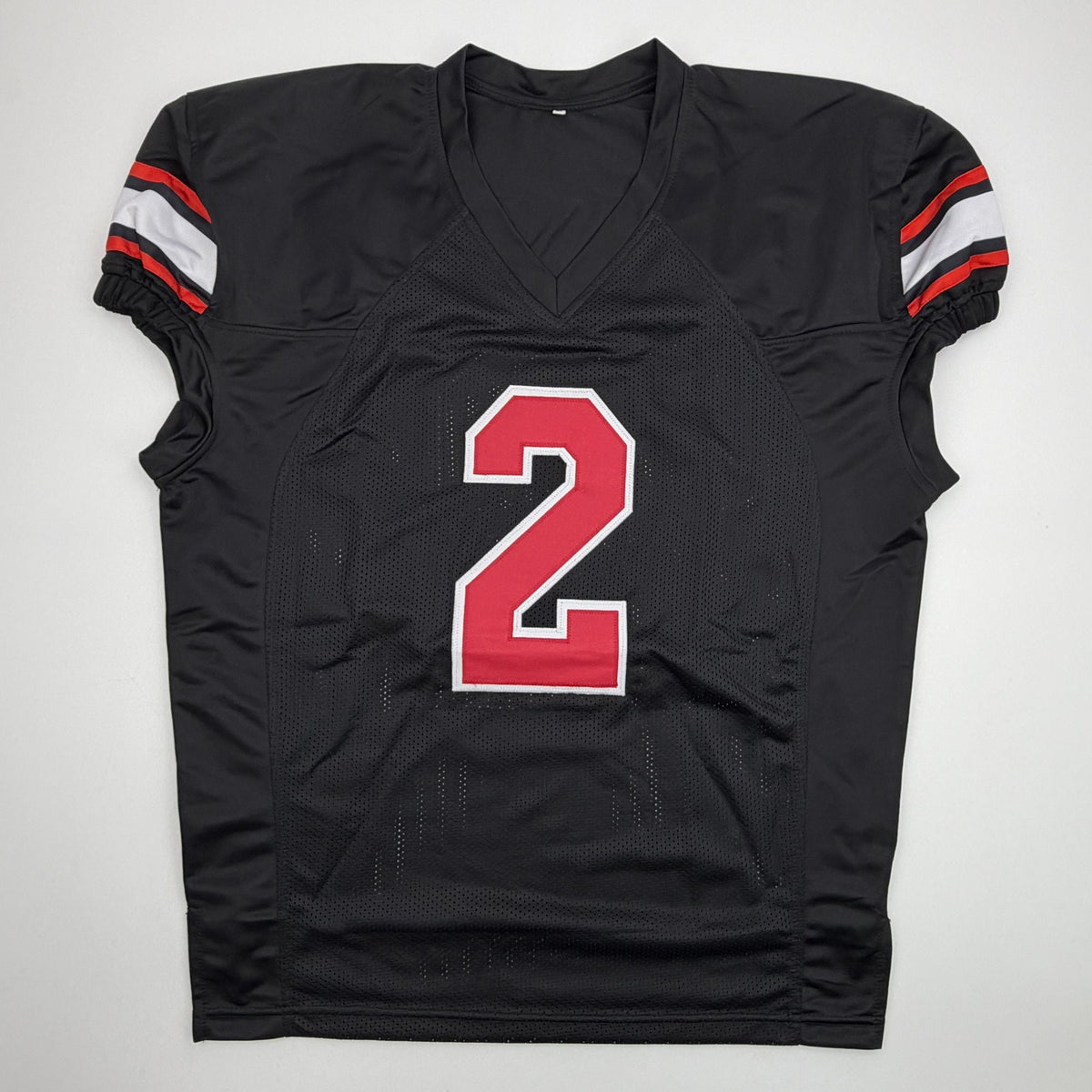 Autographed/Signed Will Johnson Arizona Black Pro Cut Football Jersey Beckett BAS COA