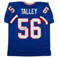 Autographed/Signed Darryl Talley Buffalo Blue Football Jersey JSA COA