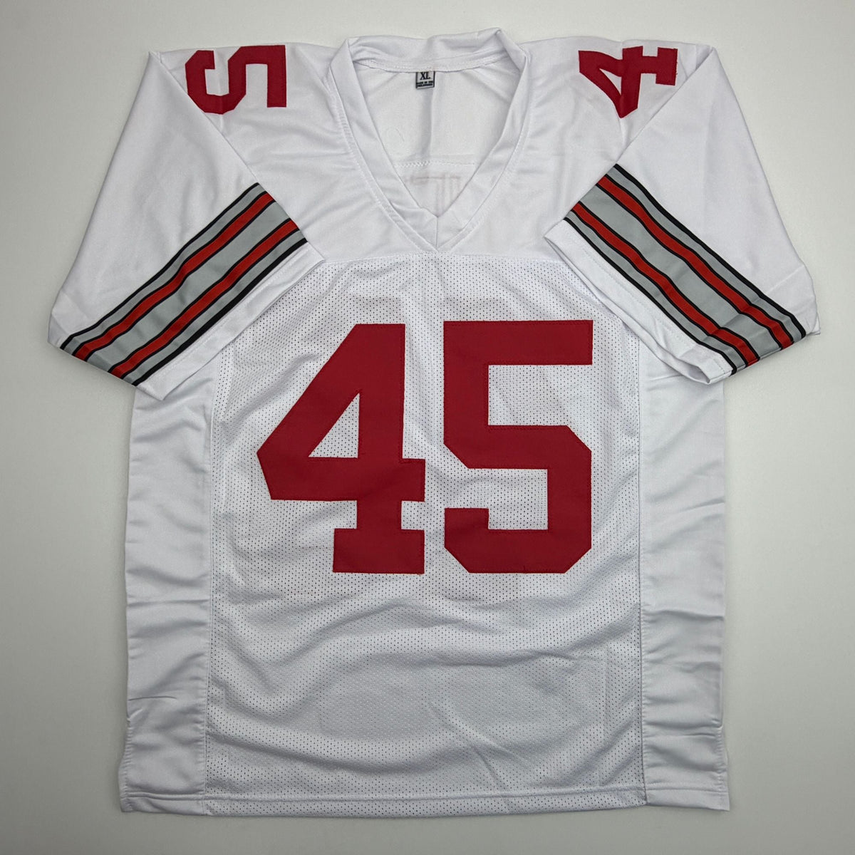 Autographed/Signed Archie Griffin HT 1974/1975 Ohio State White College Football Jersey Beckett BAS COA