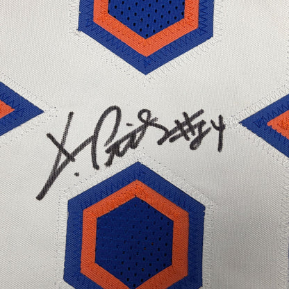 Autographed/Signed Kyle Pitts Florida Blue College Football Jersey JSA COA