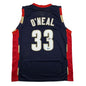 Autographed/Signed Shaquille Shaq O'Neal Cleveland Blue Basketball Jersey Beckett BAS COA