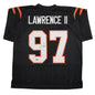 Autographed/Signed Dexter Lawrence II Cincinnati Black Football Jersey Beckett BAS COA