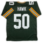 Autographed/Signed AJ Hawk Green Bay Green Football Jersey Beckett BAS COA