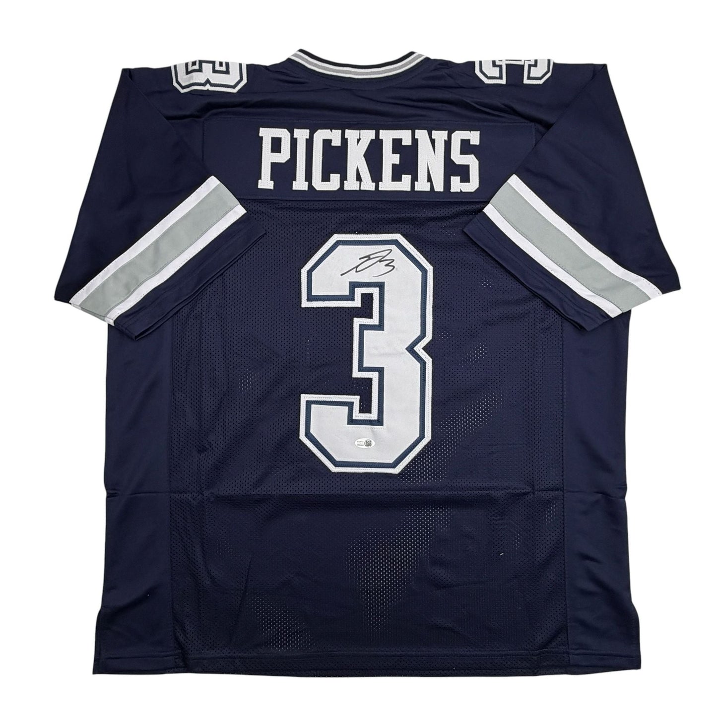 Autographed/Signed George Pickens Dallas Navy Blue Football Jersey JSA COA