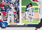 2026 Topps Now Shohei Ohtani #226 1st Pitch Home Run Sets Tone for 5 Shutout IP & Victory Los Angeles Dodgers Baseball Card