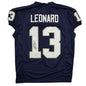 Autographed/Signed Riley Leonard Notre Dame Blue Pro Cut College Football Jersey JSA COA