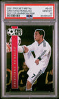 Graded 2021 Leaf Pro Set Metal Cristiano Ronaldo #S-01 #/35 Rainbow Pink Soccer Card PSA 10 Gem Mint