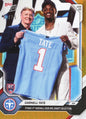 2026 Topps Now Carnell Tate #CTAT Orange Foil /25 Titans 4th Overall 2026 NFL Draft Selection Tennessee Titans Rookie RC Football Card