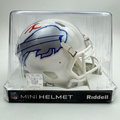 Autographed/Signed James Cook Buffalo Bills Rivals Mini Football Helmet JSA COA