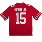 Autographed/Signed Chris Henry Jr. Ohio State Red College Football Jersey JSA COA