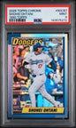 Graded 2024 Topps Chrome Shohei Ohtani #90CB7 1990 Topps Baseball Card PSA 9 Mint