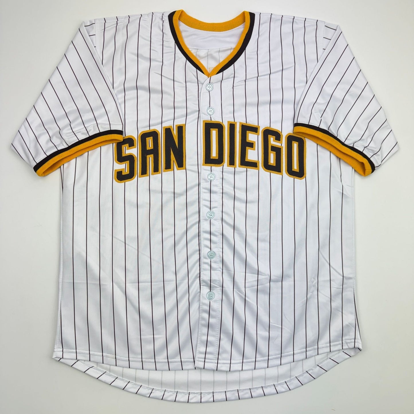 Autographed/Signed Mason Miller San Diego Pinstripe Baseball Jersey JSA COA