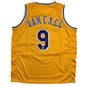 Autographed/Signed Nick Van Exel Los Angeles Yellow Basketball Jersey JSA COA