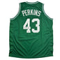 Autographed/Signed Kendrick Perkins Boston Green Basketball Jersey JSA COA