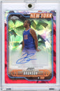 2024 Topps Chrome Jalen Brunson #TCAJB 5/5 Red Geometric Auto Basketball Card
